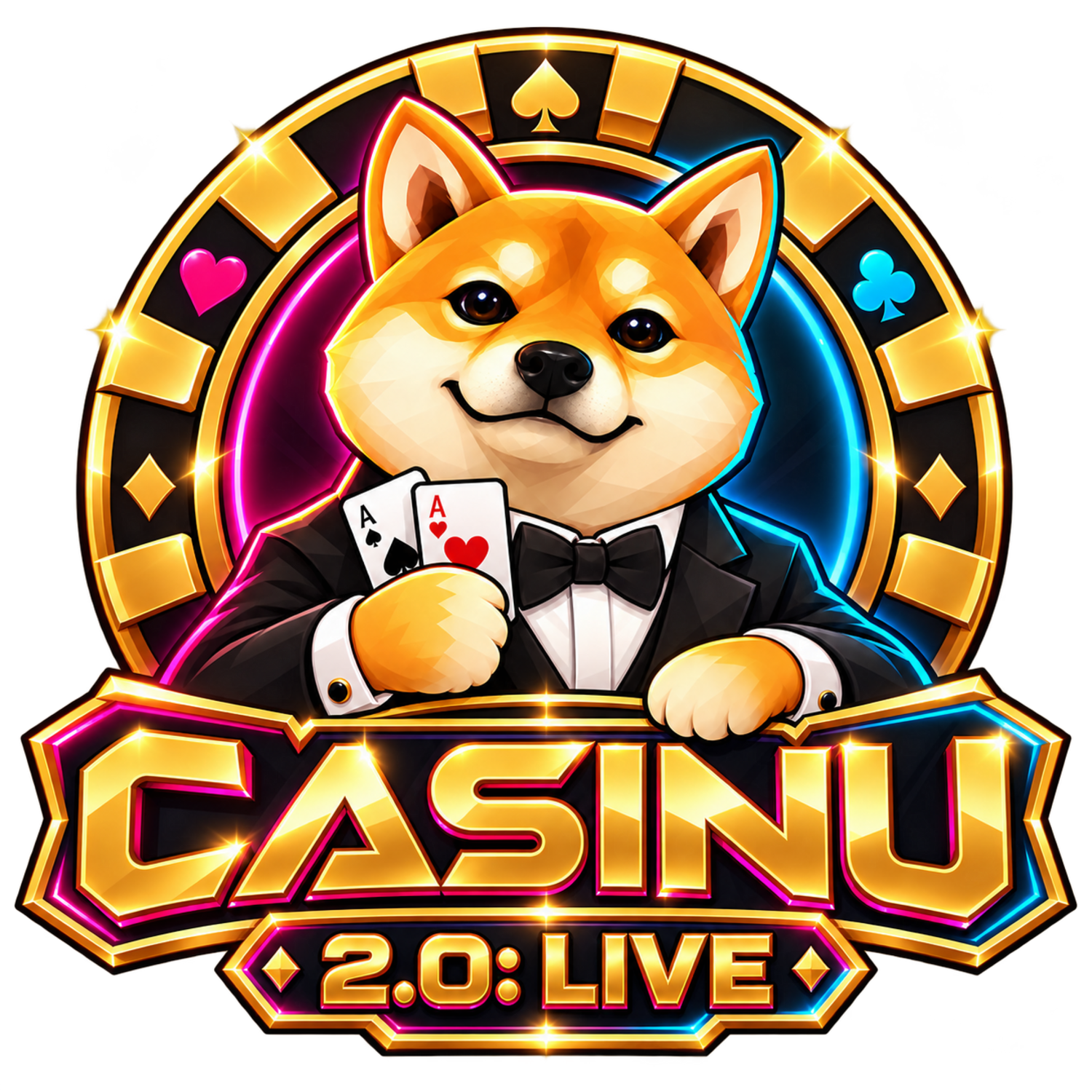Casinu 2 tuxedo Shiba casino emblem